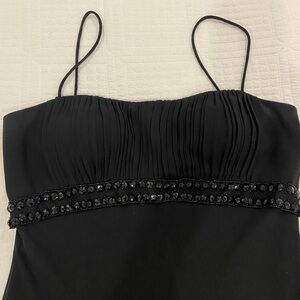 S.L. Fashions Black Dress with Sequin Detail